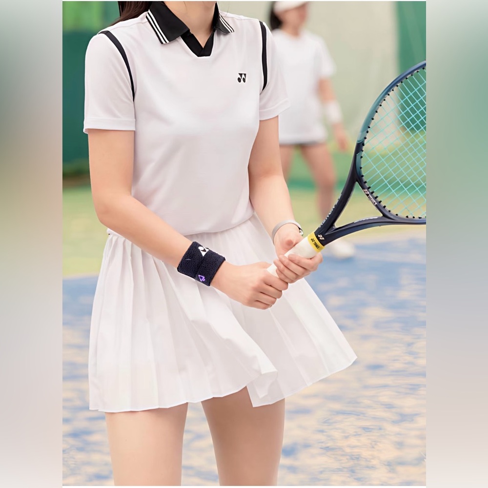Yonex Women's Crew Neck Badminton tournament‎ uniform white  Shirt XL(KR)=M(US)